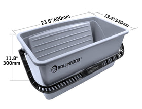 ROLLINGDOG angled loading grid helps even saturate the roller.