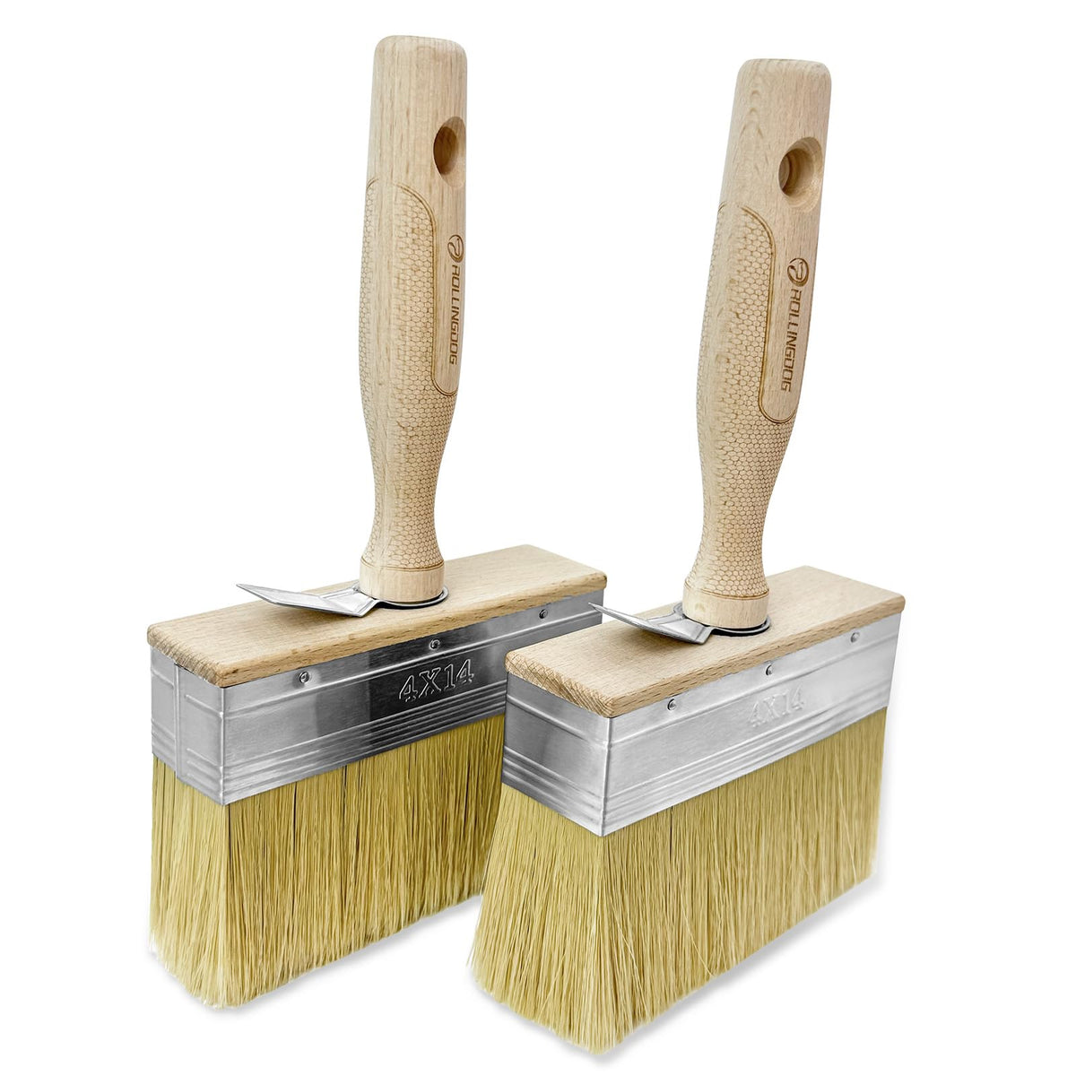 ROLLINGDOG limewash brush bristles close-up for smooth, even staining