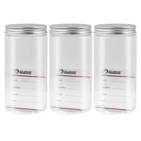 ROLLINGDOG three-pack paint containers with lids for organized storage and easy access.