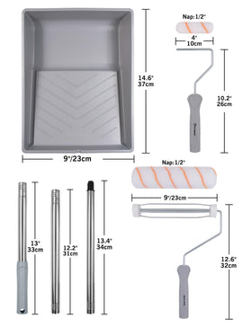 ROLLINGDOG mini four-inch frame for precise edges.