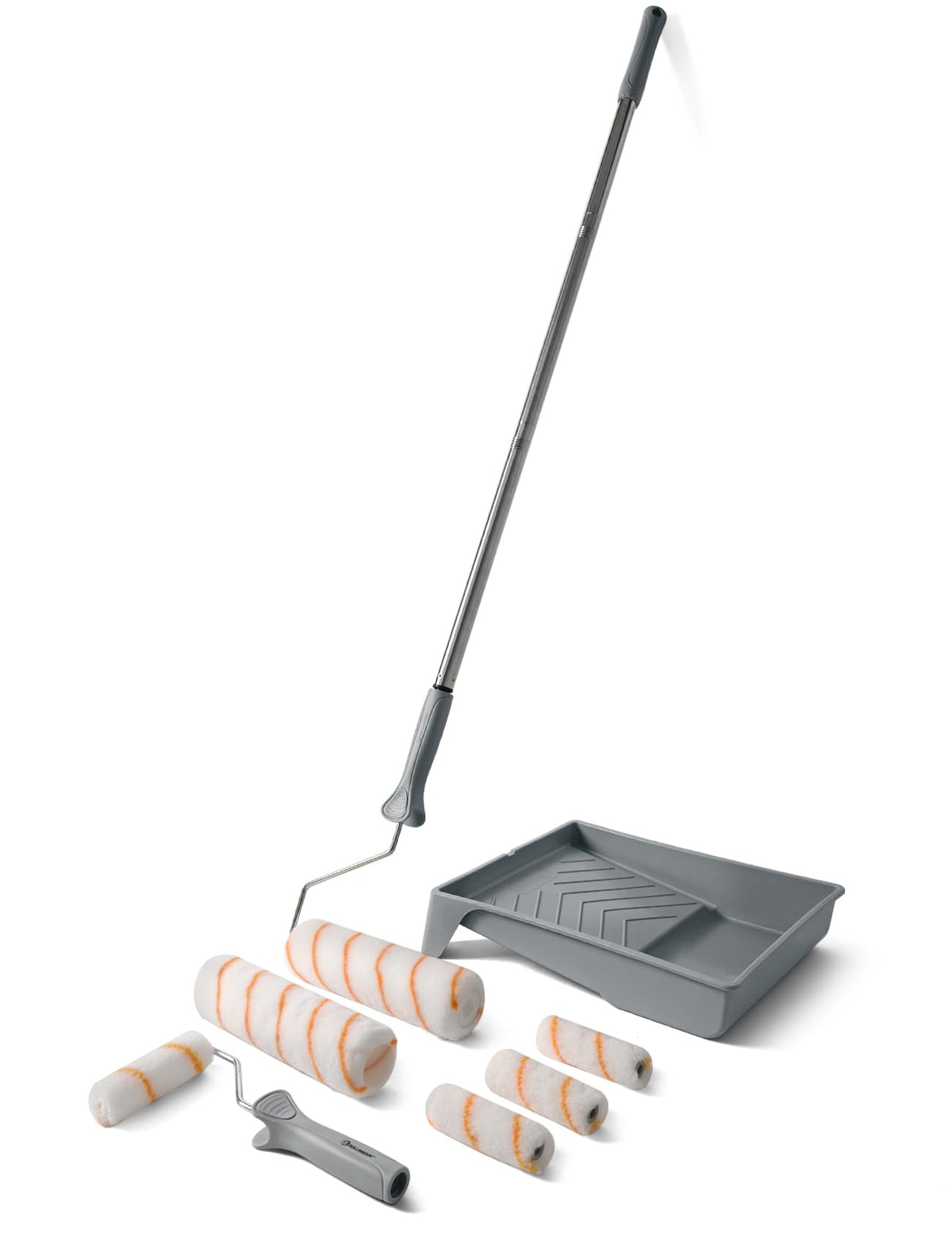 ROLLINGDOG nine-inch frame for even wall coverage.