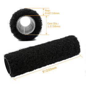 ROLLINGDOG putty roller brush—synthetic and wear resistant for lasting shape.