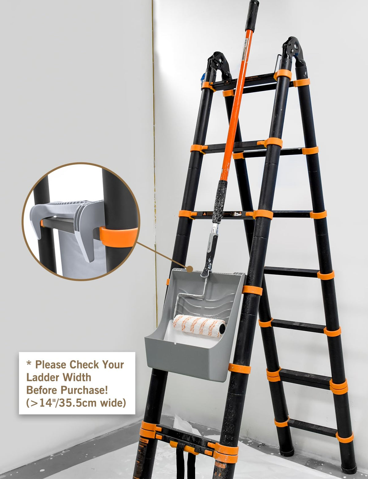 ROLLINGDOG slot keeps the roller frame secured during use