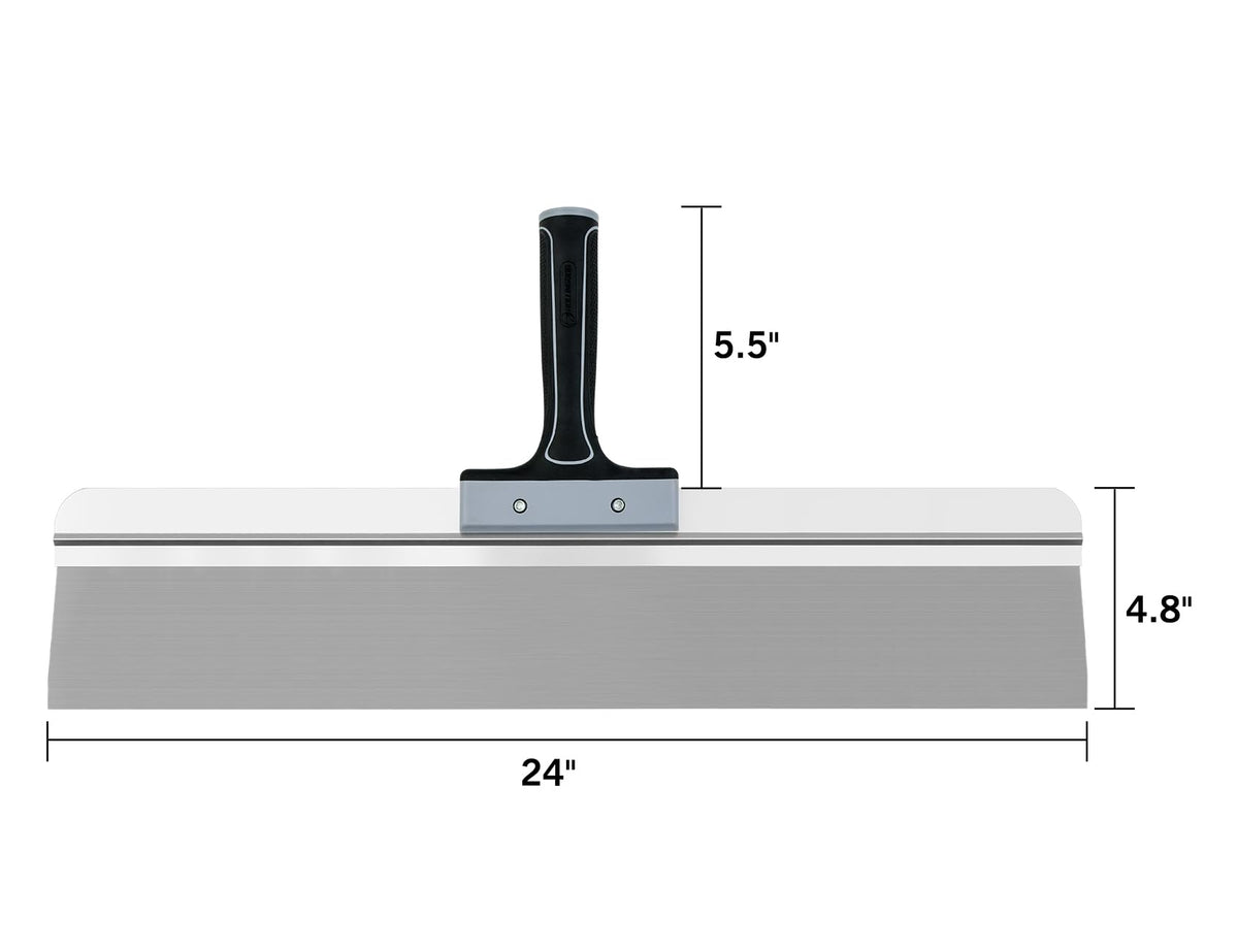 ROLLINGDOG stainless steel blade for smooth drywall joint finishing.