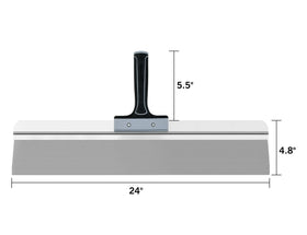 ROLLINGDOG stainless steel blade for smooth drywall joint finishing.