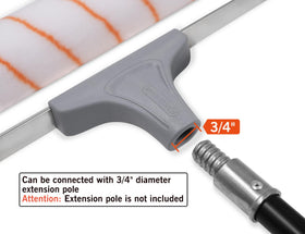 ROLLINGDOG wide coverage capability helps finish walls quickly and evenly.