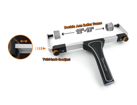 ROLLINGDOG wide frame supports 12–18 inch sleeves for efficient wall and ceiling painting.
