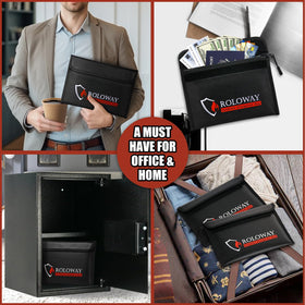 ROLOWAY Fireproof Bag 2-pack showcases convenient emergency-ready protection