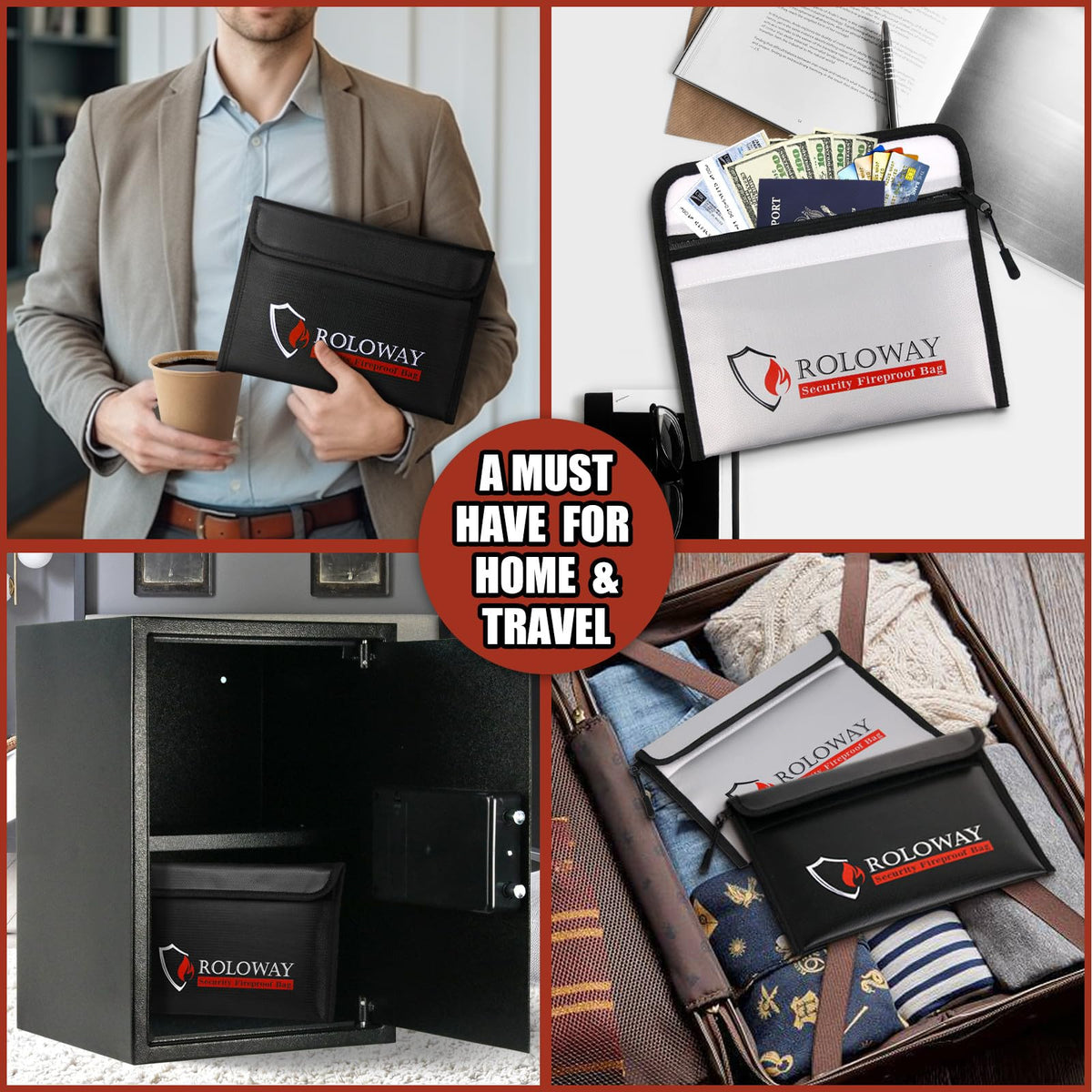 ROLOWAY fits in small safes or fireproof boxes for storage.