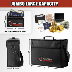 ROLOWAY bag features a locking zipper for added security of contents.
