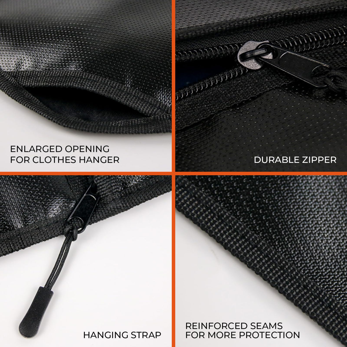 ROLOWAY fireproof hanger bag guards money and documents at home or on the go.