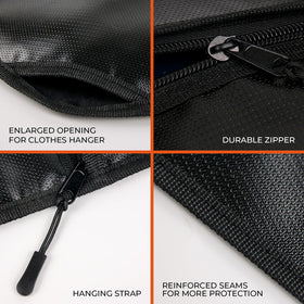 ROLOWAY fireproof hanger bag guards money and documents at home or on the go.