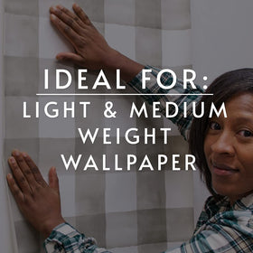 ROMAN PRO-543 adhesive compatible with non-woven and vinyl wallpapers for versatile use.