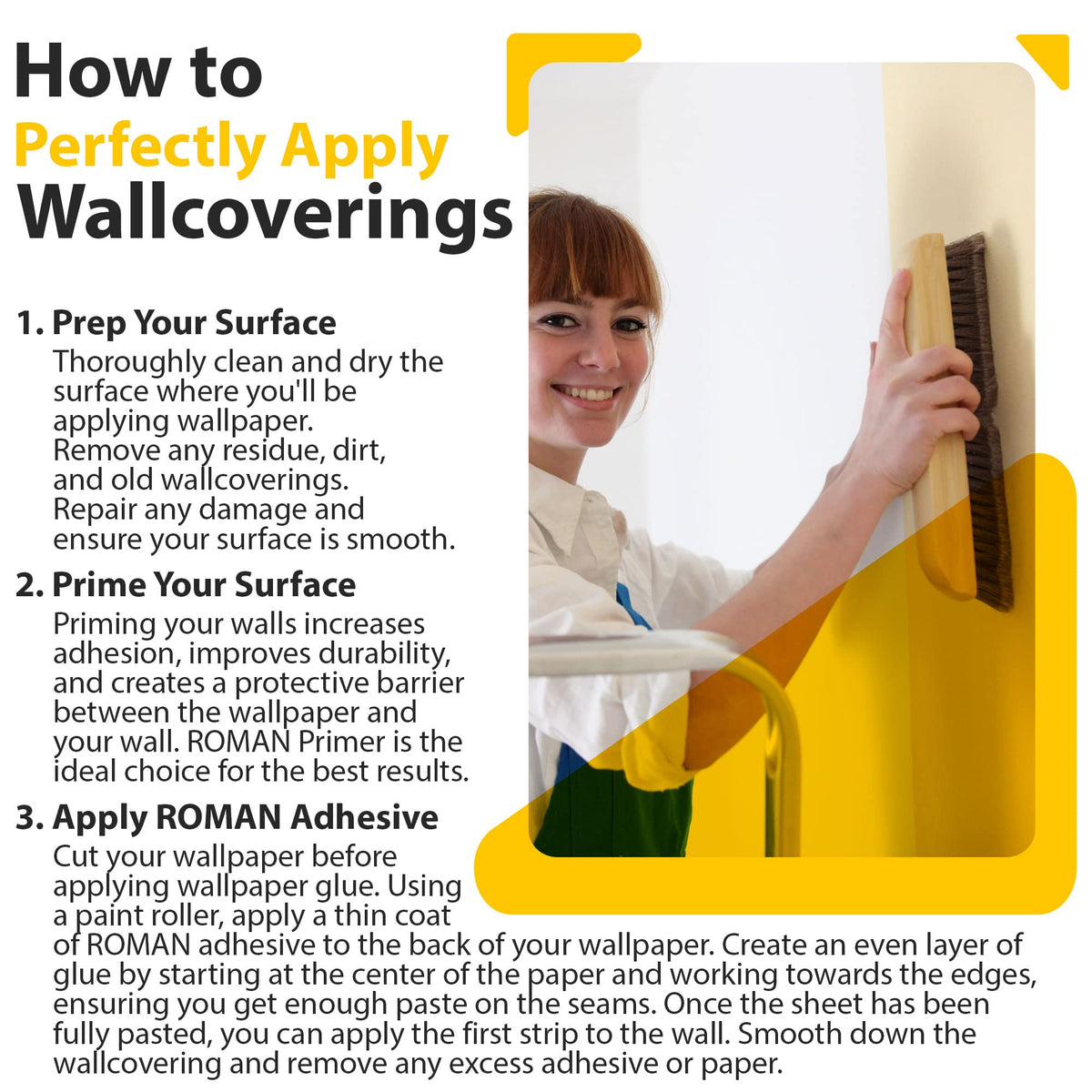 Roman PRO-555 Extreme Tack adhesive pour shows ready-to-use convenience for quick wallcovering projects.