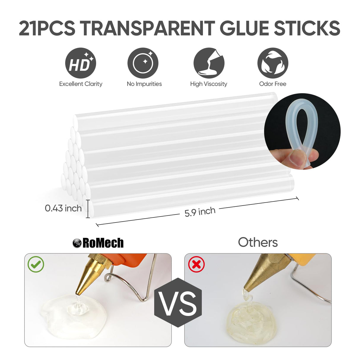 ROMECH 21-stick pack for immediate crafting out of the box