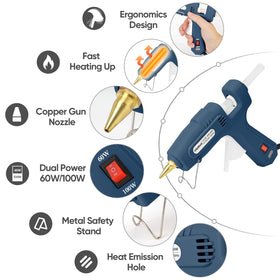 ROMECH 60W mode maintains steady 300°F for delicate materials and precise adhesive control