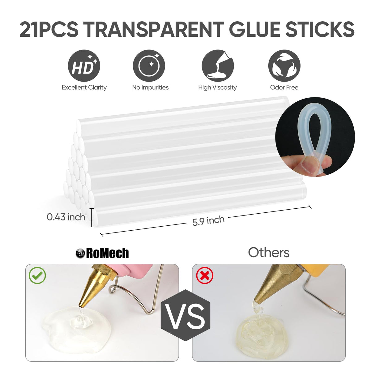 ROMECH dual-temperature control enables quick setup for materials.