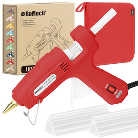 ROMECH full-size hot glue gun with dual power for fast projects