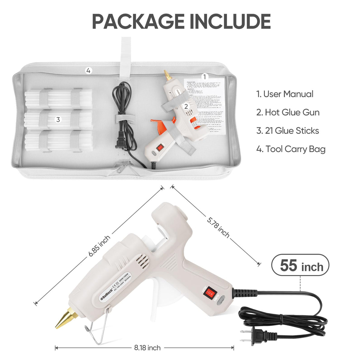 ROMECH premium storage case keeps gun and sticks organized for portability