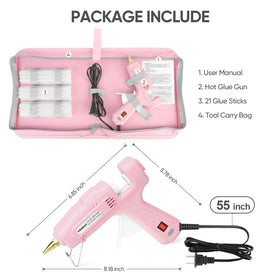 ROMECH Oxford carry case keeps your glue gun and sticks organized.