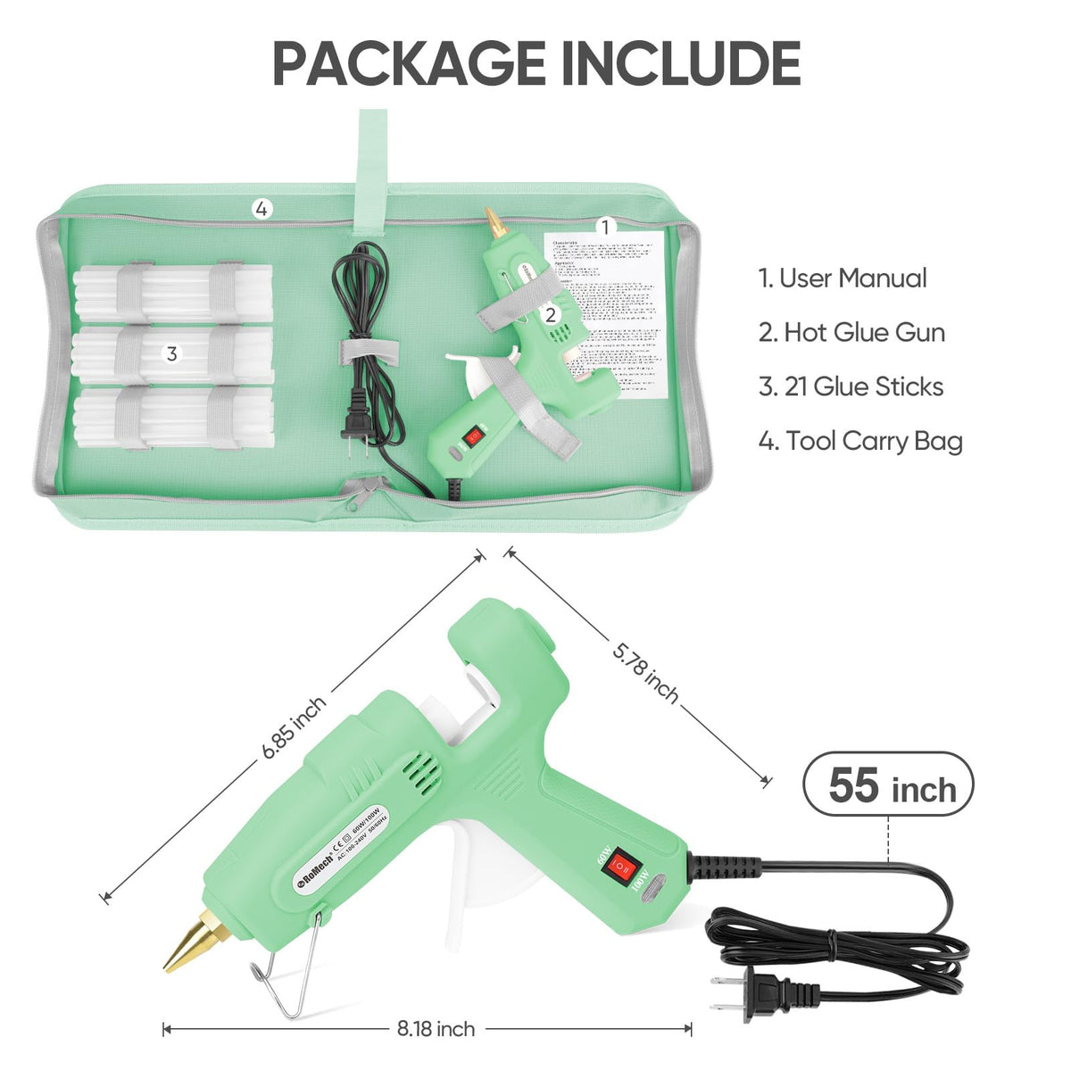 ROMECH storage case included for organized DIY sessions.