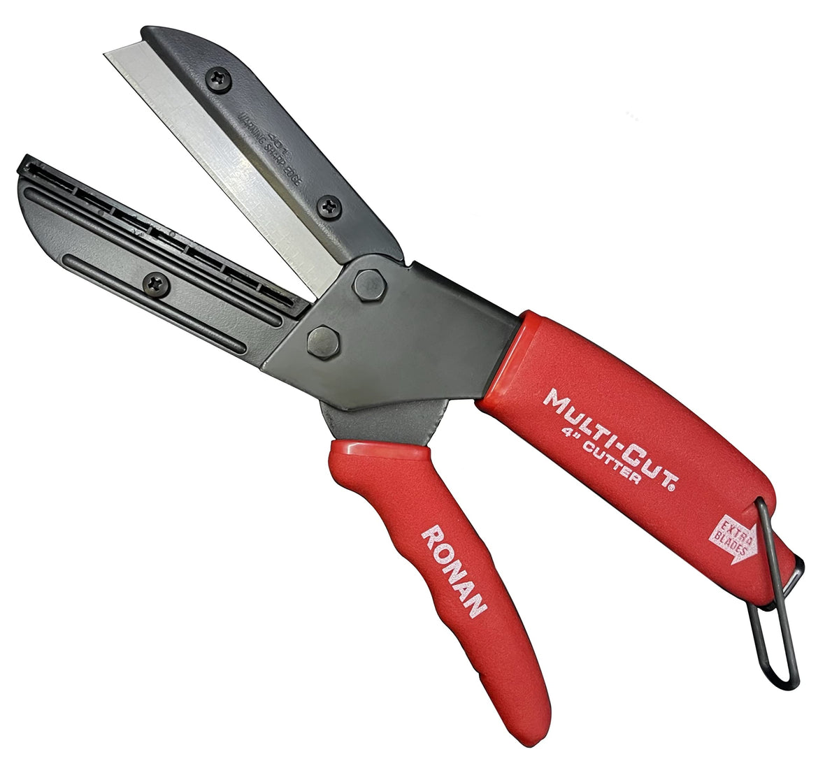 Ronan Multi-Cut 401 blade closeup highlighting sharp edge for thick materials