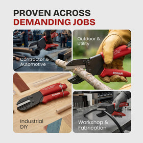 Ronan Multi-Cut versatile applications for hoses, rope, wood, and more.