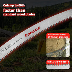 Rongda high-carbon steel blade built for durability in tough pruning tasks