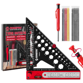 Rongpro 8-in-1 rafter square front view for precise marking