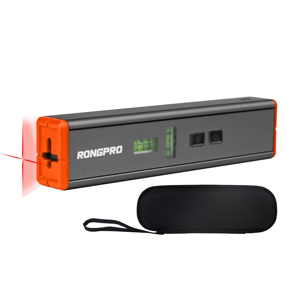 RONGPRO portable laser level projects a 15ft cross line for precise hanging.