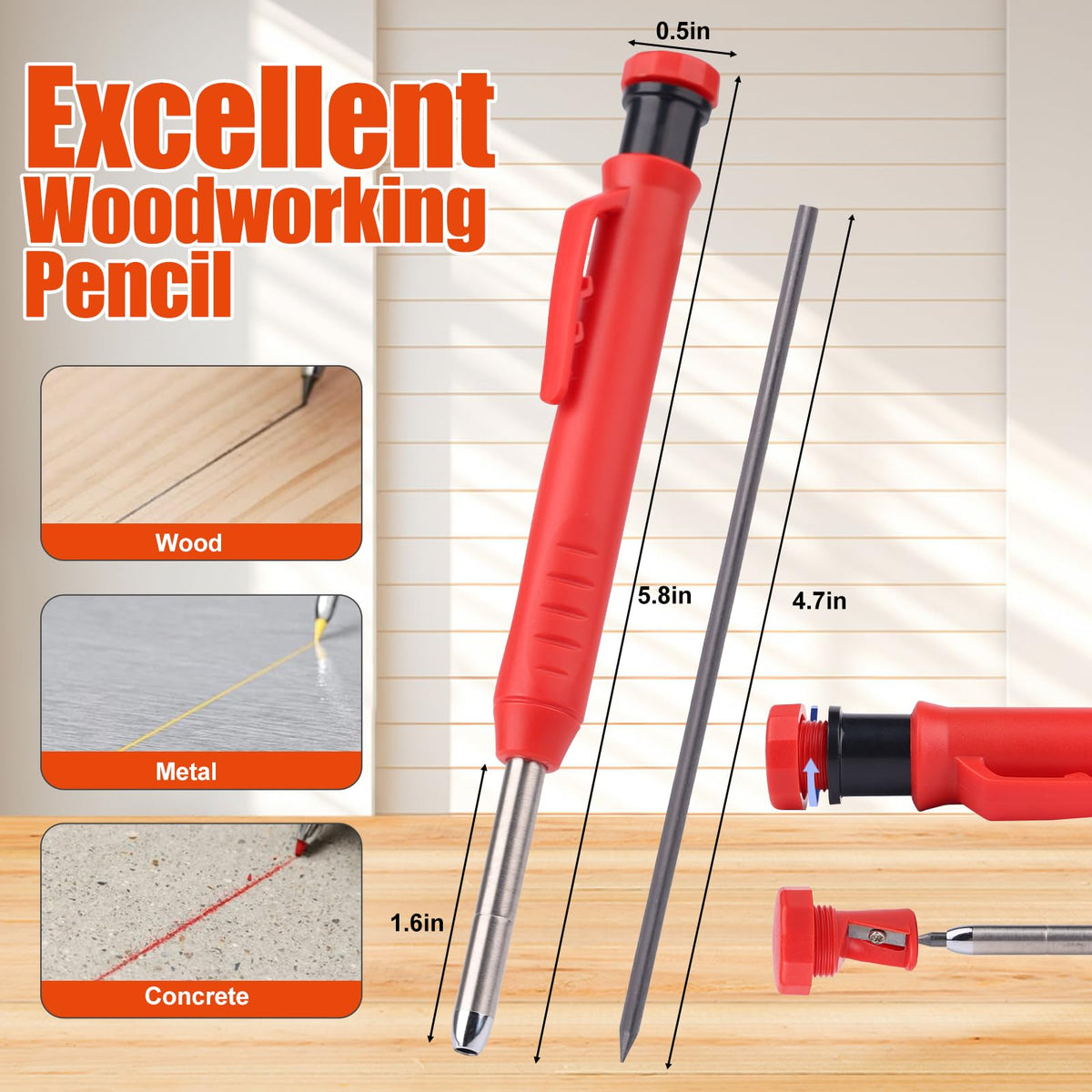 RONGPRO aviation-aluminum red offers durable construction for repeated use