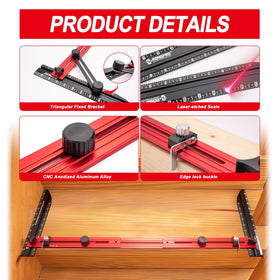 RONGPRO wide-application red tool suits treads, risers, windowsills, and cabinets