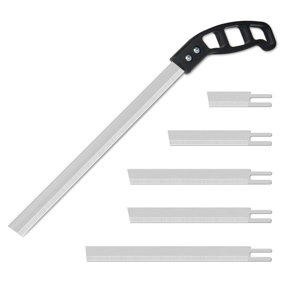 RONGTER sponge cutting knife blade detail for precise, clean foam cuts