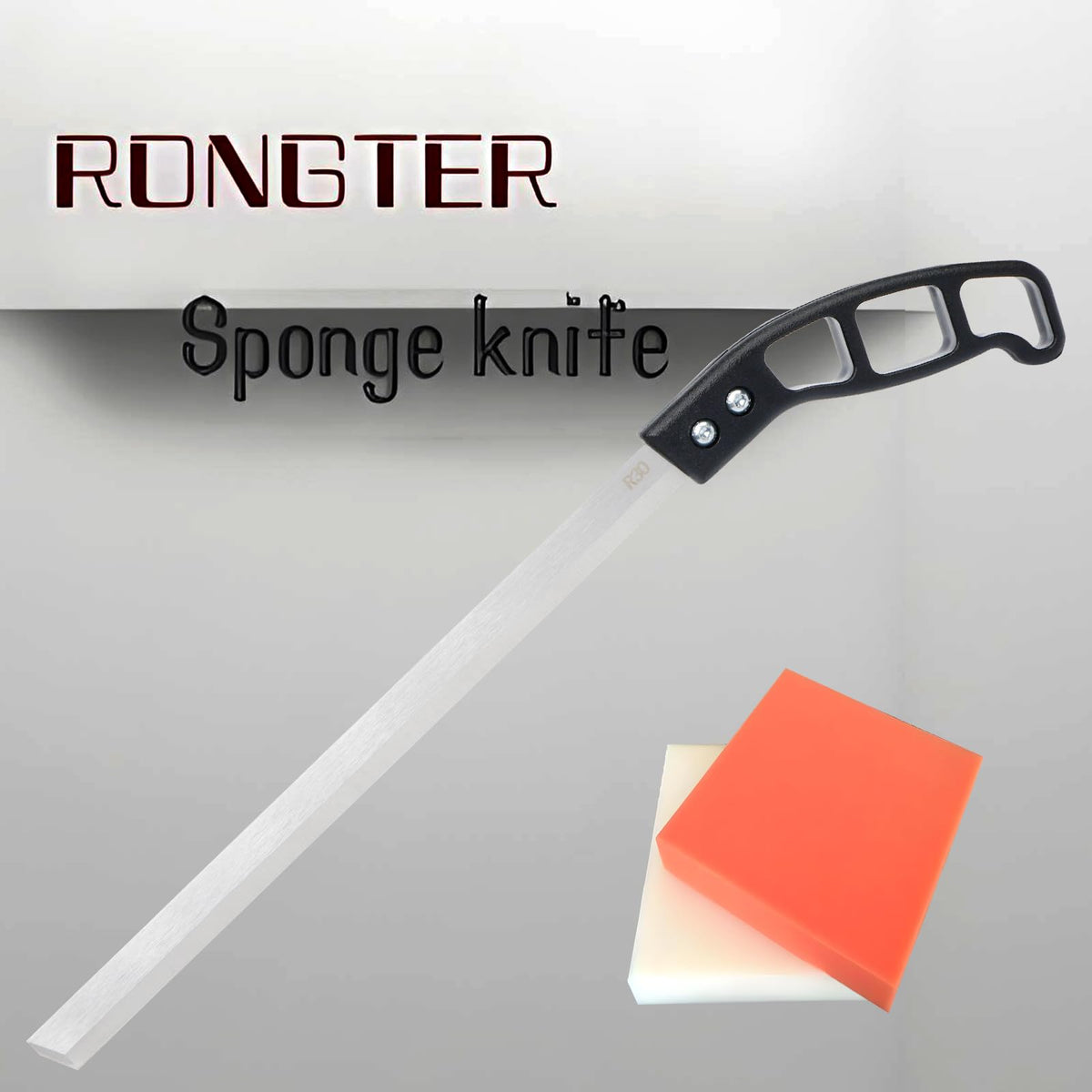 RONGTER sponge cutting knife ergonomic handle reduces fatigue