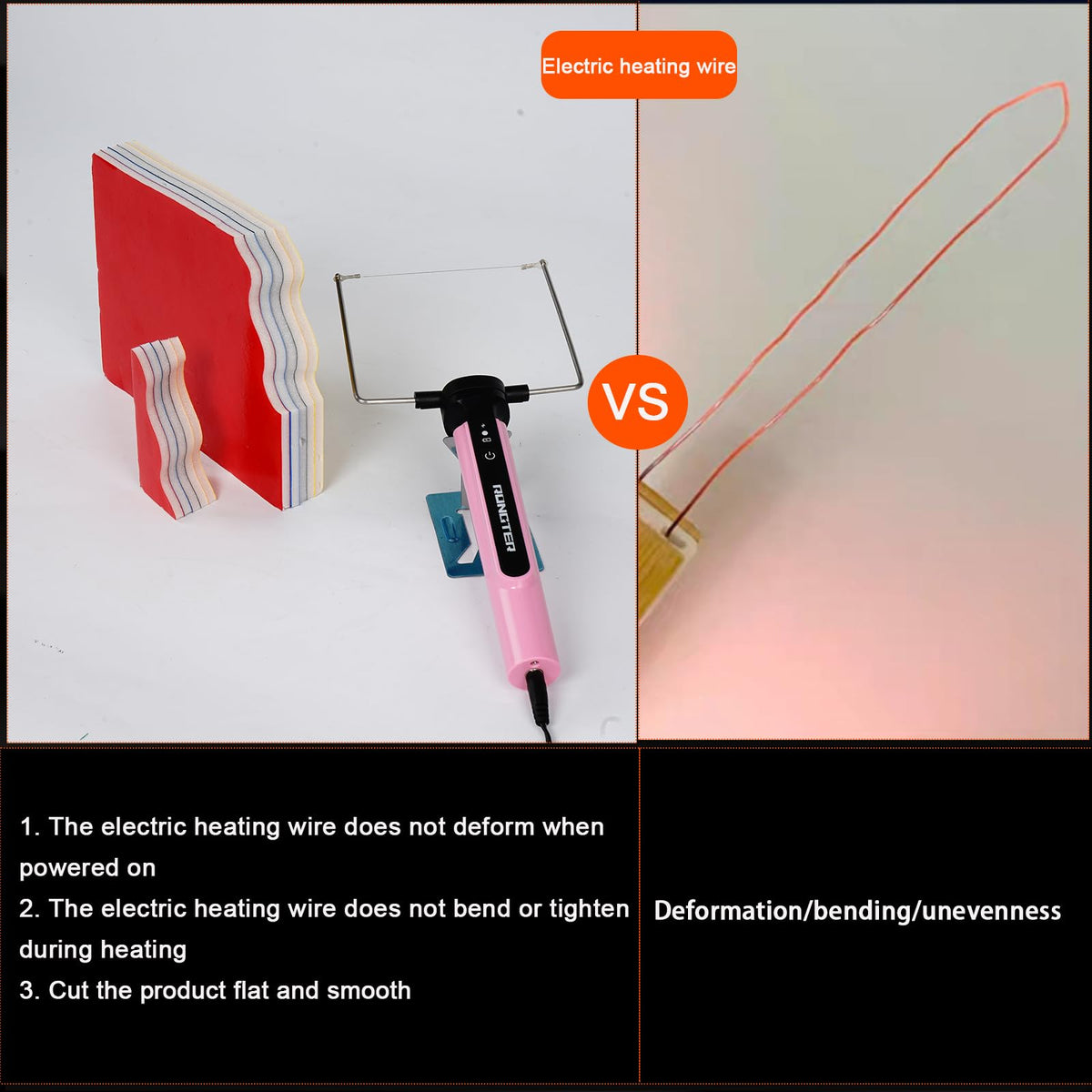 RONGTER U-blade for detailed curves and cuts.