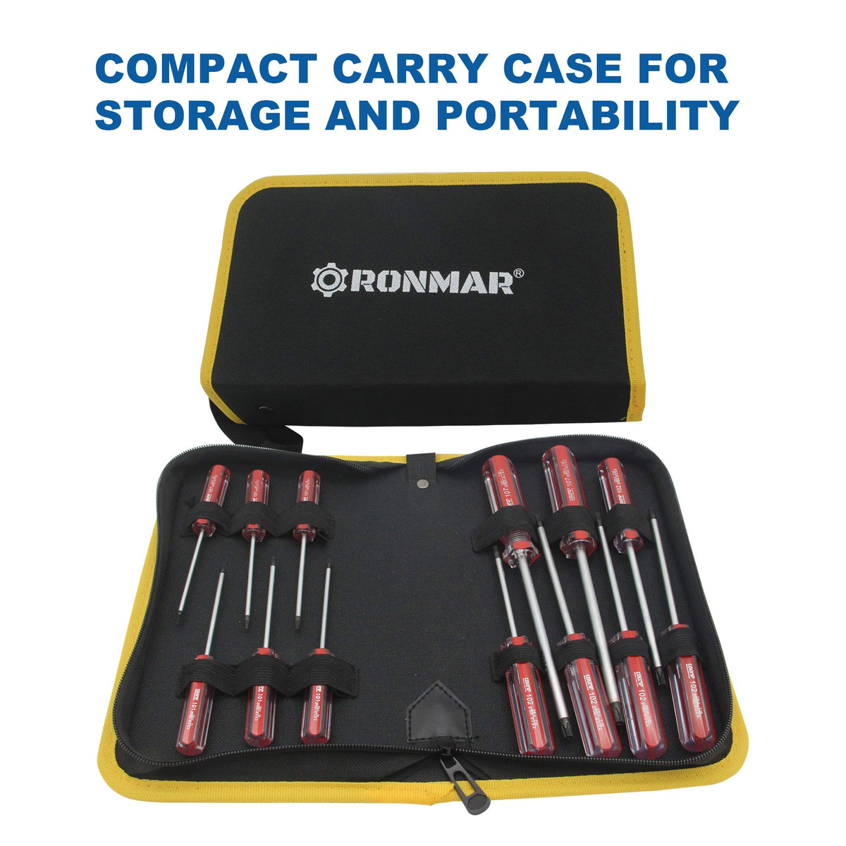 RONMAR storage bag keeps tools organized and portable.