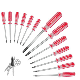 RONMAR 13-piece Torx set with red handles and magnetic tips.