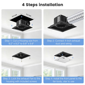 Roodike versatile fan suitable for bathroom, kitchen, or garage