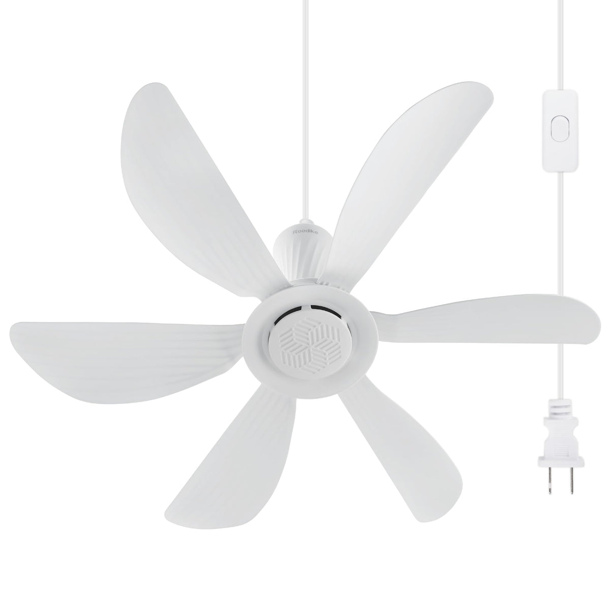 Roodike 22.5-inch ceiling fan installed in a gazebo for outdoor cooling