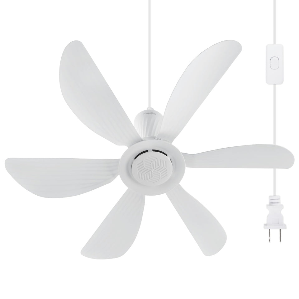 Roodike 22.5-inch ceiling fan installed in a gazebo for outdoor cooling
