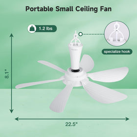 Roodike ceiling fan in a shaded gazebo space