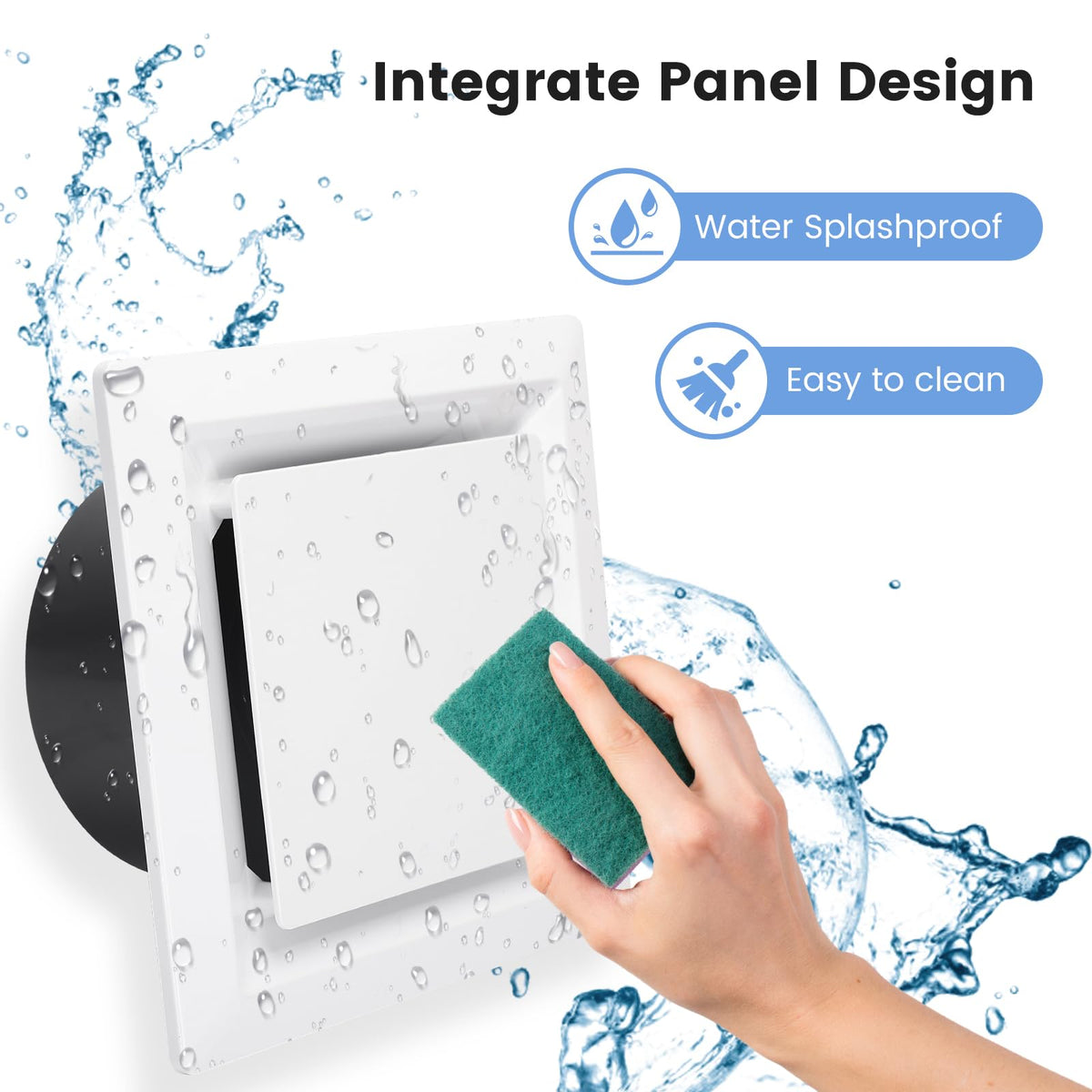 Roodike quiet DC motor operates at 1.0 sones for peaceful bathrooms