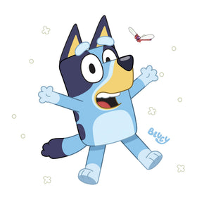 RoomMates Bluey peel and stick giant wall decal sheet with 17 pieces for a quick room upgrade.