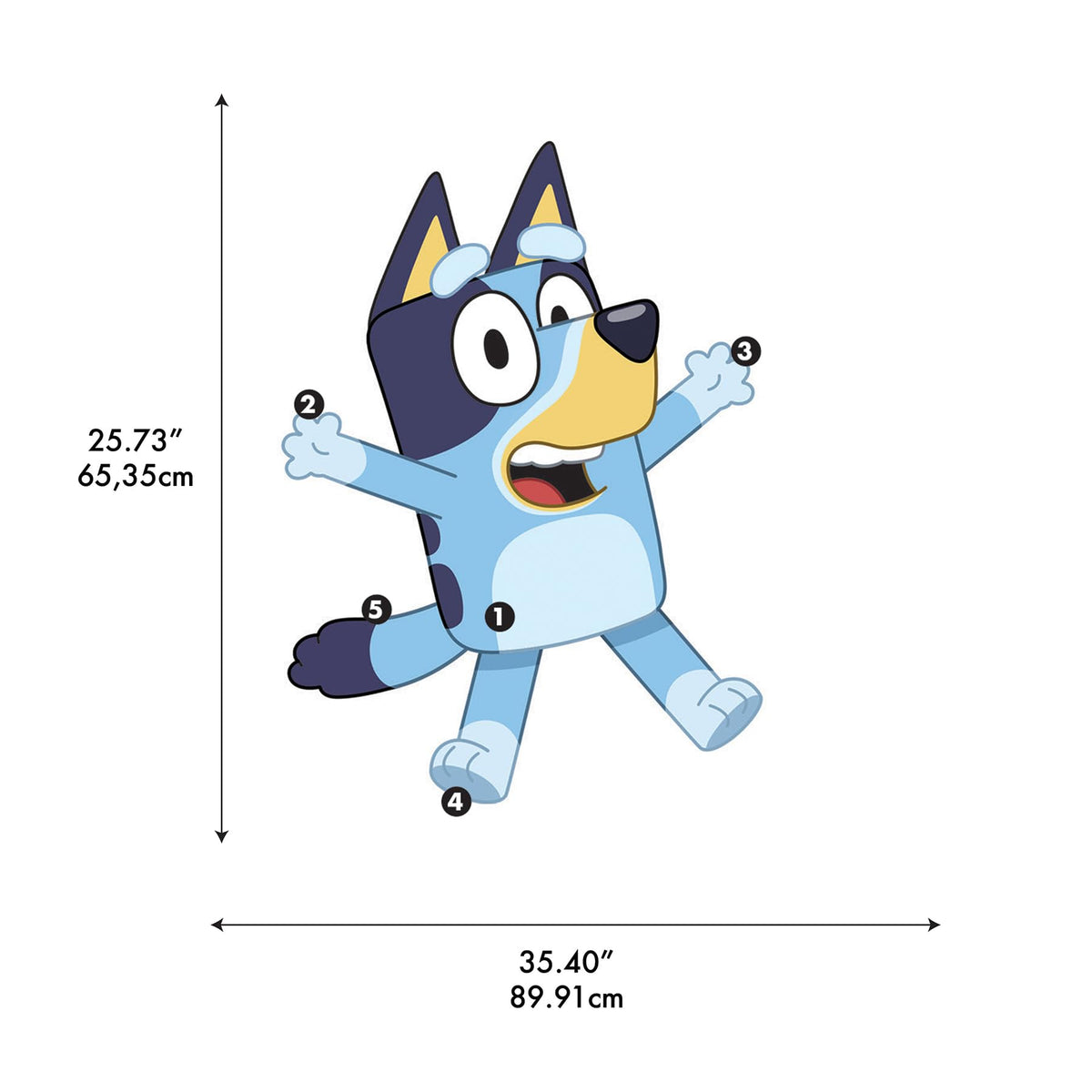 RoomMates Bluey wall decal idea offers playful, affordable room decoration.