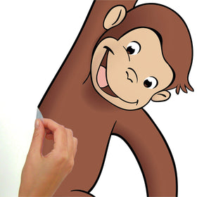 RoomMates Curious George removable decal cleans up without residue.