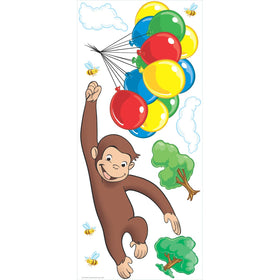 RoomMates Curious George wall decal creates a giant playful focal point.