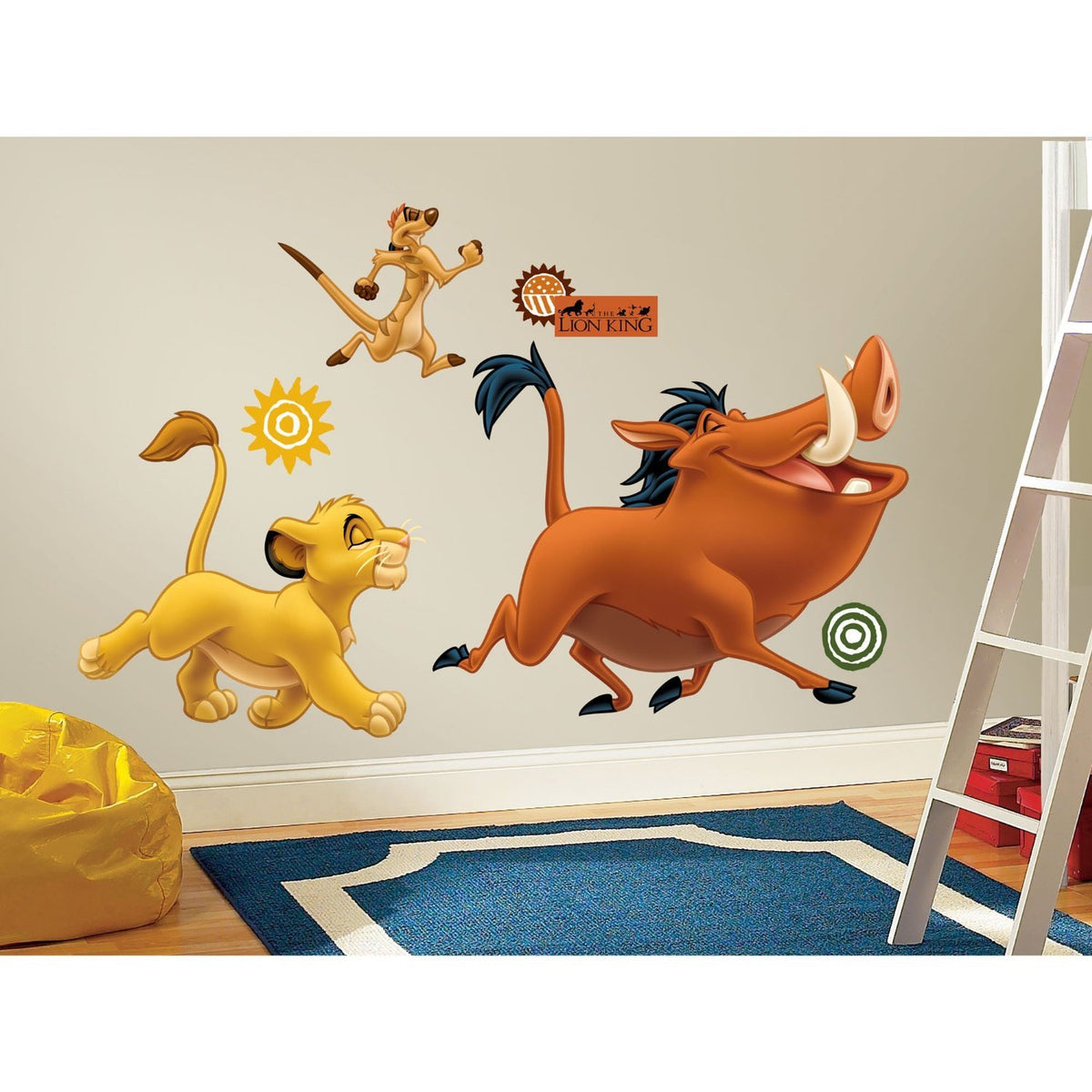 RoomMates Disney Lion King Timon wall decal brightens play areas