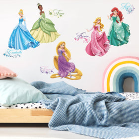 RoomMates Ariel princess decals for playful, easy removal on smooth surfaces.