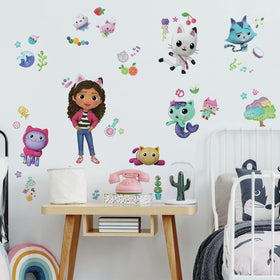 RoomMates Gabby's Dollhouse 42-piece decals for quick, damage-free wall decor.