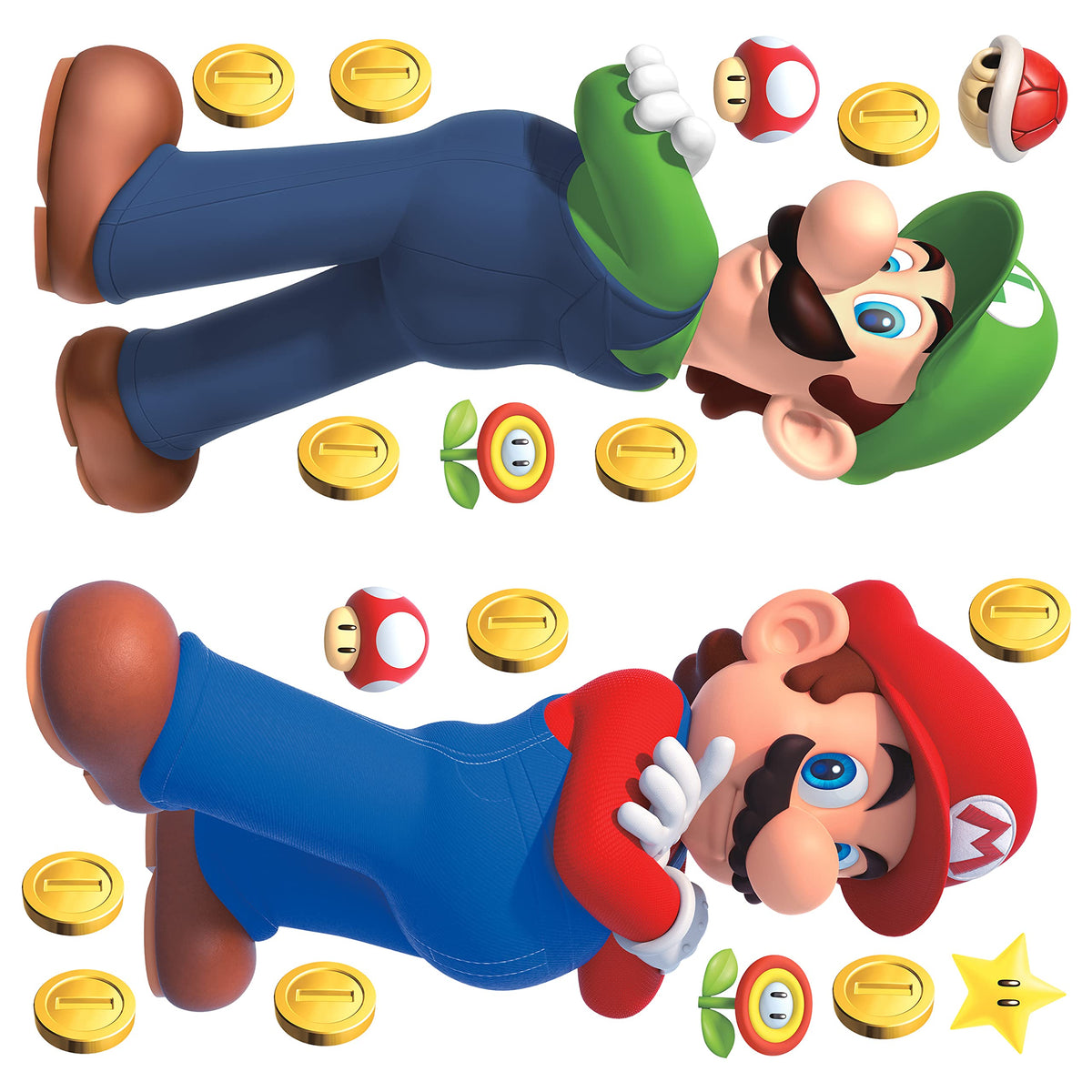 RoomMates Mario Luigi playroom decor ideas inspire imaginative games.